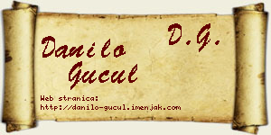 Danilo Gucul vizit kartica